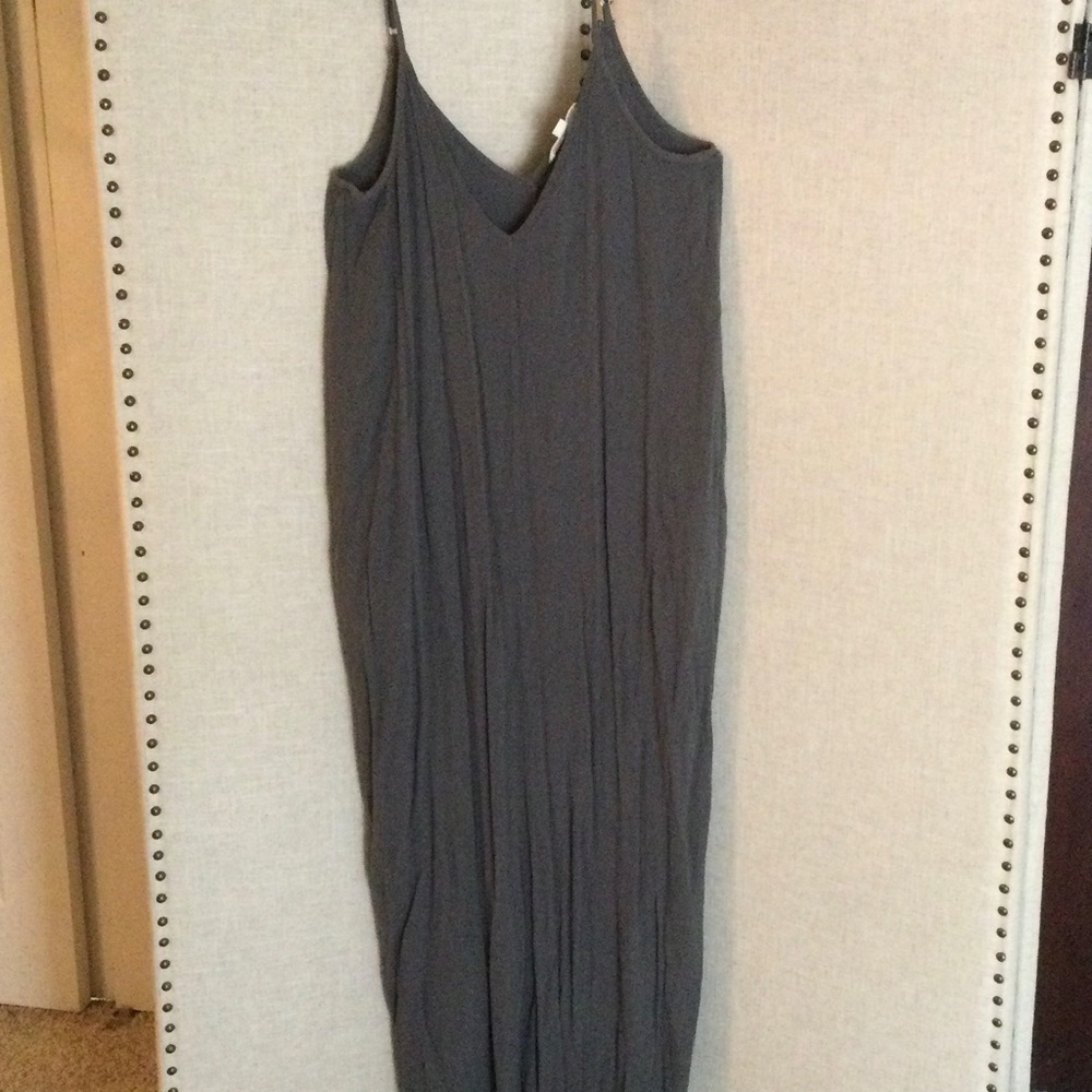 Elegant Gray Maxi Dress